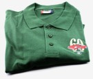 Grønn Tenniskjorte, m/trykt E-Type logo på bryst og rygg thumbnail