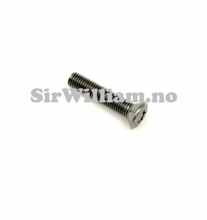 Skrue, nedsenket, krom, 1/4’’ UNF x 7/8’’