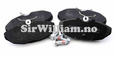 Bremseklosser bak, sett