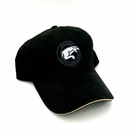 Sort caps m/brodert NJK-Logo