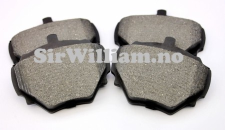 Bremseklosser, bak, sett