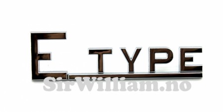 «E-Type» skrift, bagasjelokk