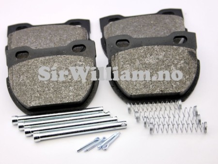 Bremseklosser, bak, sett