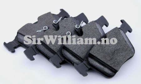 Bremseklosser, bak, sett