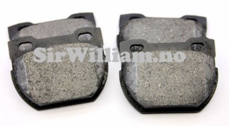 Bremseklosser, bak, sett