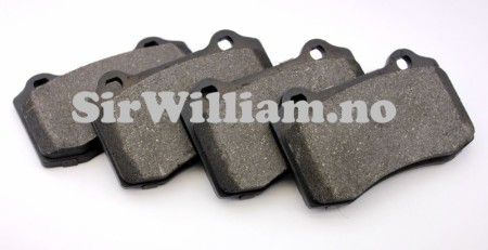 Bremseklosser, bak, sett